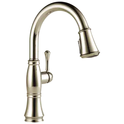 Delta Cassidy Single Handle Pull-Down Kitchen Faucet 9197-PN-PR-DST sold by Pete The Plumber